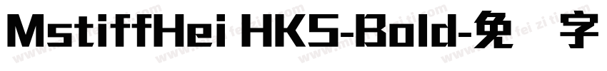 MstiffHei HKS-Bold字体转换